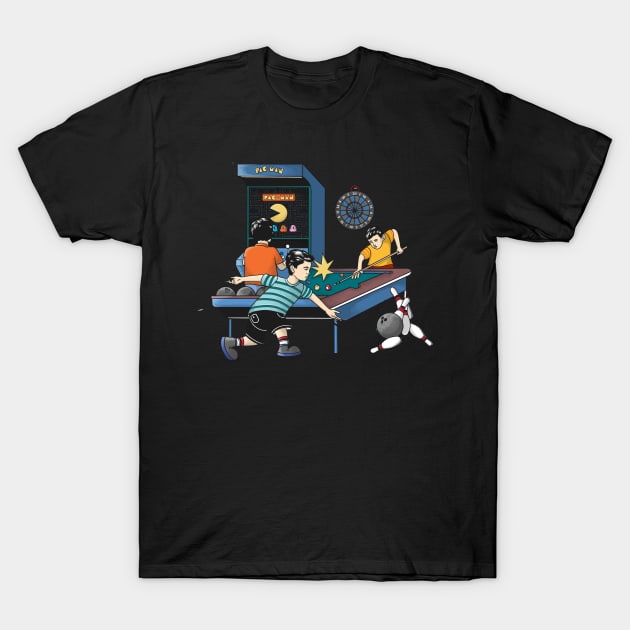 Kids Palying Game T-Shirt by Merchsides